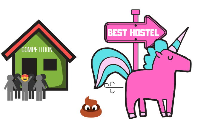 Pink Unicorn - Hostel Marketing Definition