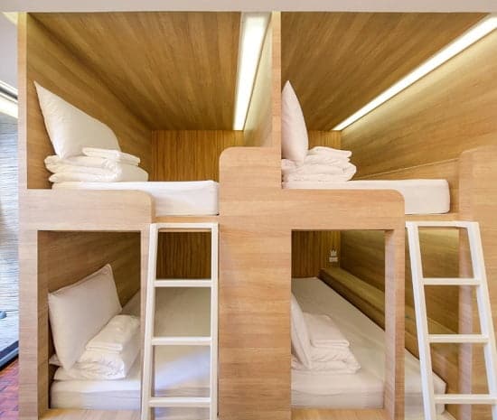 Pod-style Hostel Beds