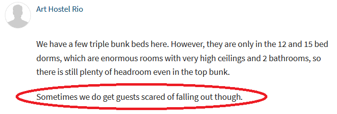 Hostel Bunk Bed Triple